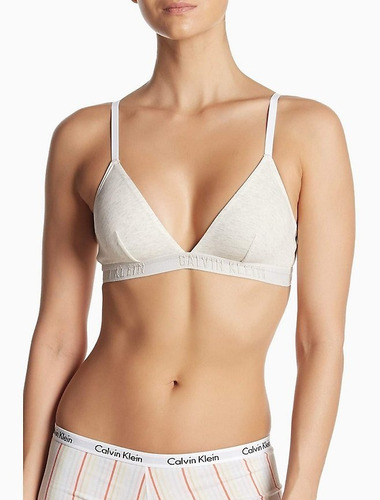 Calvin Klein Monochrome Triangle Bralette - Top Del Conjunto