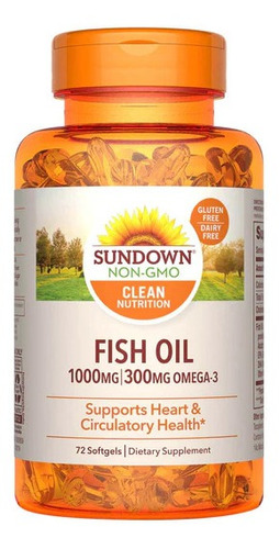 Fish Oil 1000 Mg (72 Soft)