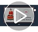 Estatua Buda Grande Meditando Sentado Hecha A Mano Zen.