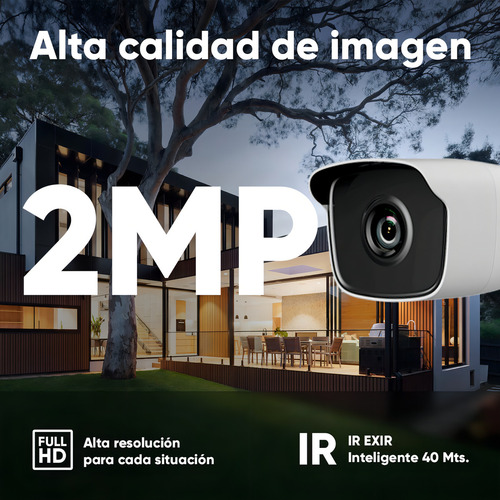 Cámara Tipo Bala B220mc-plus-atenea-1 Protección Metálica Color Blanco