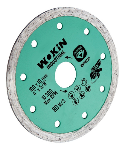 Disco De Corte Para Metales Oxido De Aluminio 100 Mm Wokin