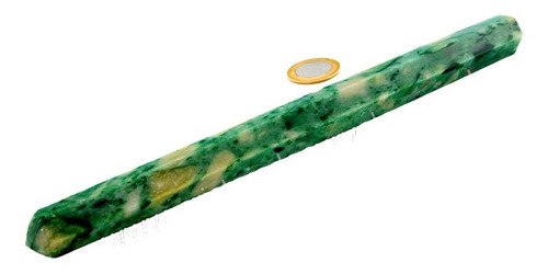 Vara De Cristal Ou Varinha Bastão Pedra Jadeita Verde