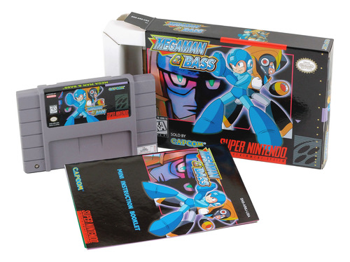 Mega Man & Bass Super Nintendo Snes Completo