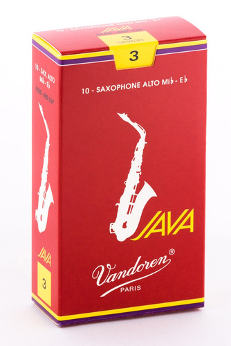 Set De 10 Cañas Vandoren Para Saxofón Alto, Java Red,