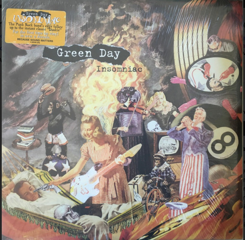 Green Day Insomniac Vinilo Nuevo Lp