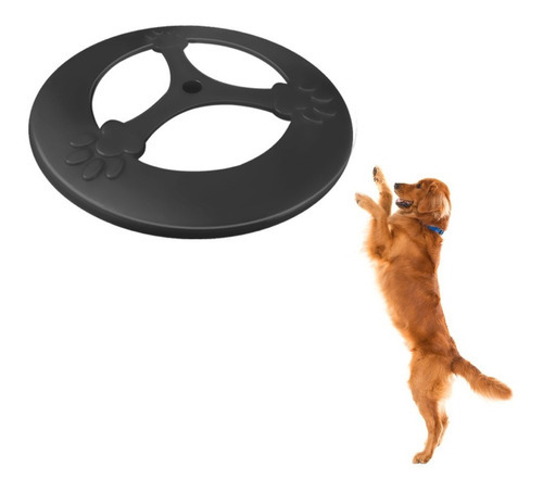 Frisbee Brinquedo Cães Disco Voador Em Pp 25 Cm Furacão Pet Cor Preto