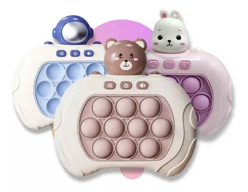 Brinqueto Pop It Eletrônico Mini Game Luzes Jogo Educativo Raciocínio e  Agilidade (Urso)