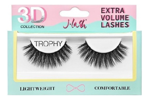 Pestaña Postiza 3d Mink J Lash Reutilizable - Hecho A Mano