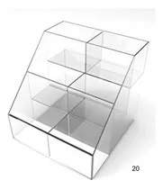 Comprar Exhibidor Mostrador 3 Niveles Chucherias Y Otros