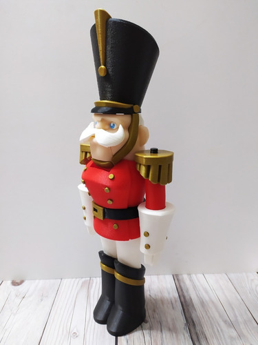 Imagen 3 de 6 de Cascanueces Navideño 38cm De Alto Muy Detallado!!!