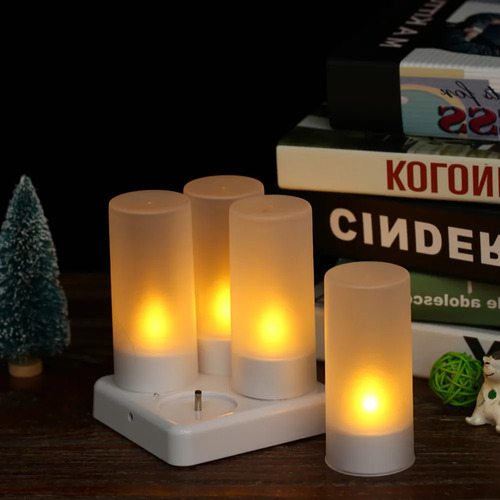 Lámpara De Vela Led, Velas, Luces Recargables Sin Llama