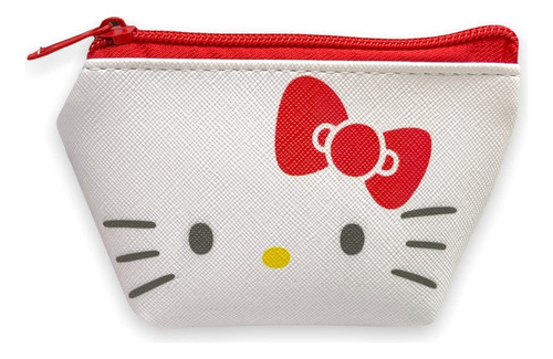 Sanrio Hello Kitty Face Boat Type Cosmetics Bolsa Pequeña .