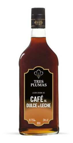 Licor Tres Plumas Cafe Al Dulce De Leche X750cc