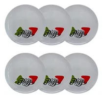 Comprar Jogo 6 Pratos Vidro Raso Para Pizza 32cm Italian Pizza