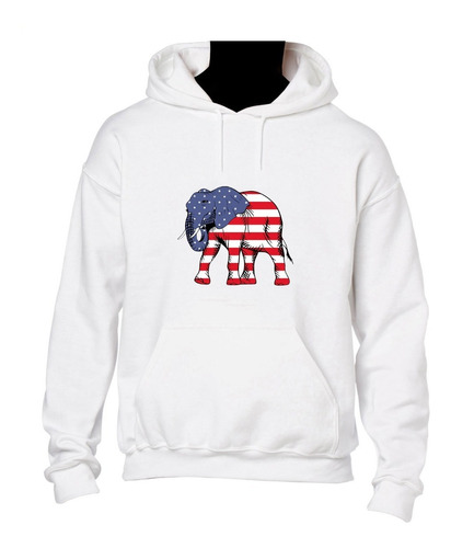 Buso Buzo Unisex Elefante Usa Animal Personalizado