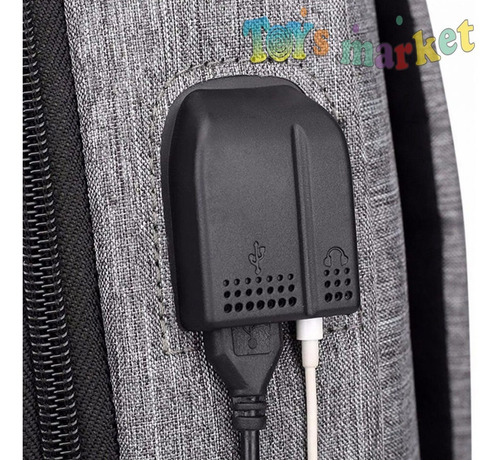 Imagen 2 de 10 de Mochila Antirrobo Impermeable Anticorte Usb Porta Notebook