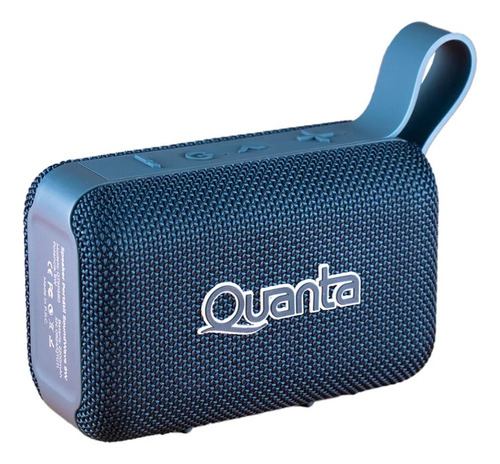 Caixa De Som Portátil Quanta Qtsps80 Soundwave 8w Bluetooth Cor Azul 110v/220v