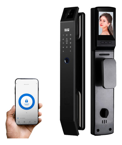 Maçaneta Inteligente Moderna Wifi A Prova D'água Faceid Tuya