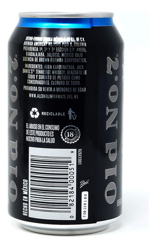 Pack De 24 Bebida Preparada Jack Daniels Agua Mineral Lata 3
