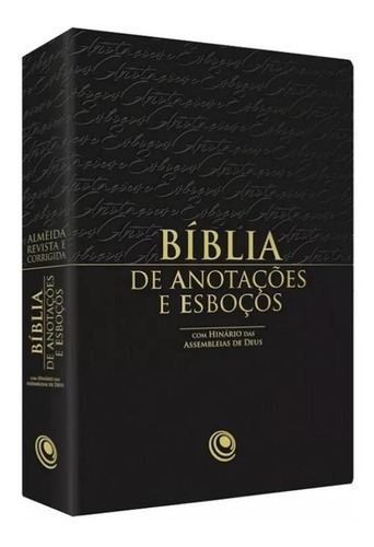 Biblia De Anotacoes E Esbocos - Preta - Central Gospel