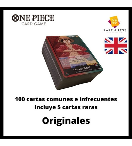 Lote De 100 Cartas Originales Y Nuevas One Piece Card Game 