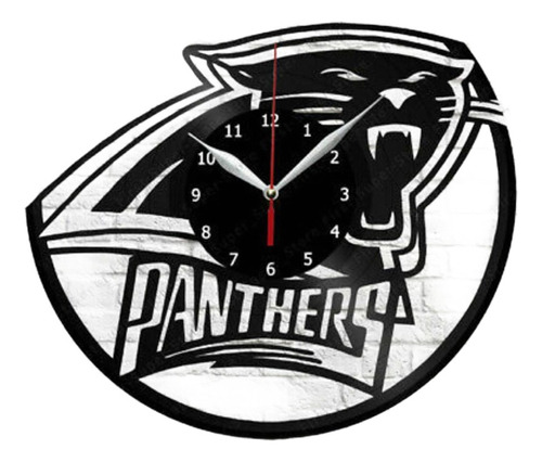 Reloj Corte Laser 4256 Carolina Panthers Logo