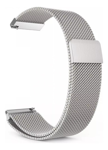 Pulseira Magnética Compatível Smartwatch Garmin Venu 3s 41mm Cor Prata