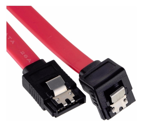 3 Cables Sata De Datos Con Seguro Y 1 Conector En L