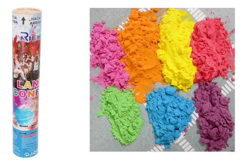 Pack X12 Lanza Confeti 30 Cm Con Polvo De Colores