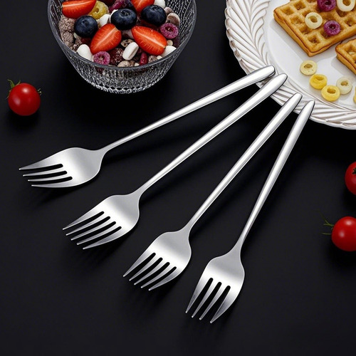 . Tenedor De Postre Con Cuchara De Acero Inoxidable 304