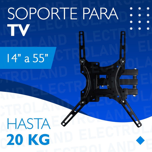 Imagen 2 de 10 de Soporte Tv Monitor Soporte 14 A 55 Pulgadas Brazo Articulado