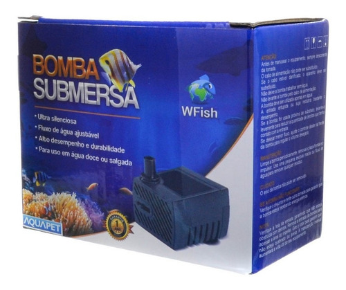 Wf-300 Wfish 300l/h 127v 5w Bomba Submersa