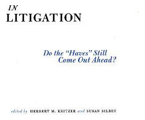 Libro In Litigation - Herbert M. Kritzer