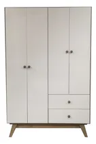 Comprar Placard Muebles Gacela Despenseros y Roperos 742024 color blanco\u002Froble miel con 4 puertas batientes