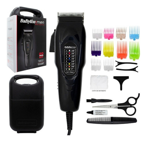 Máquina Cortadora De Pelo 20 Piezas Babyliss For Men Babc408