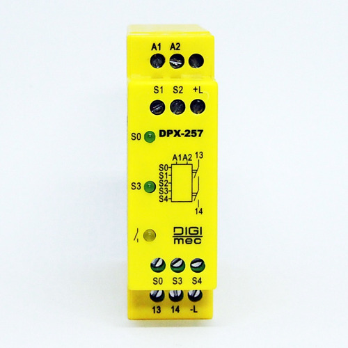 2 Pçs.rele De Segurança Nr12 Digimec Dpx-257 24vca/vcc. T4 W