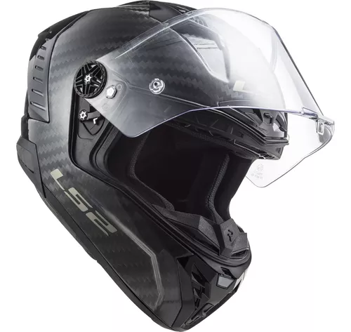  LS2 Cascos Thunder Casco de carbono (fibra de carbono - XS) :  Automotriz