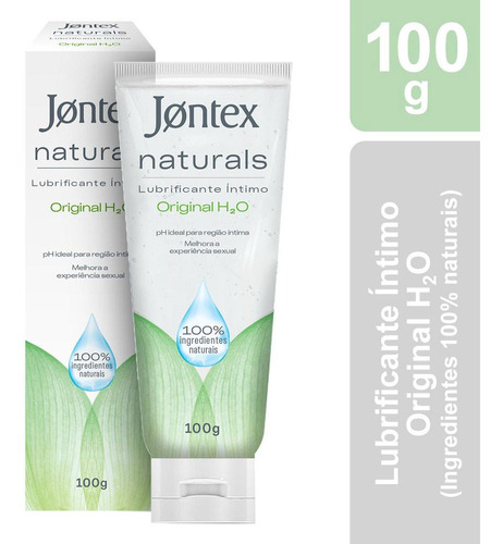Jontex Naturals Lubrificante 100% Natural Original H2o