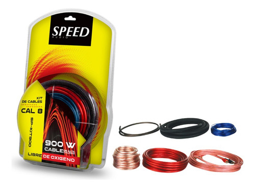 Kit De Cables Para Instalacion Bocinas Calibre 8