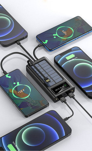 Power Bank 20000mah Carga Rápida Usb/para iPhone/type-c