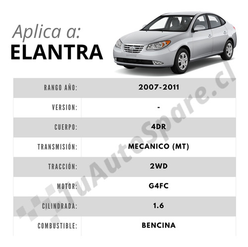 Rodamiento Delantero Hyundai Elantra 2007-2016, Izq/der