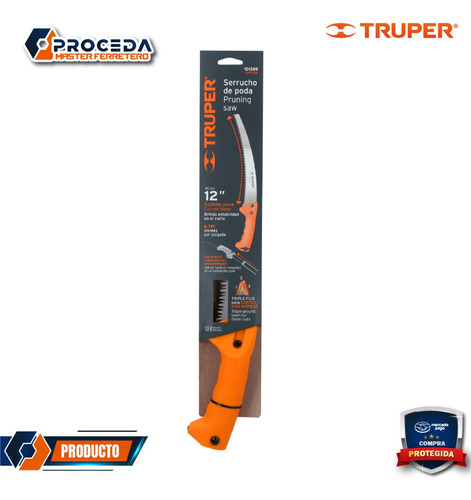 Serrucho De Poda 12 Hoja Curva 6 Dpp Mango Plástico, 101389