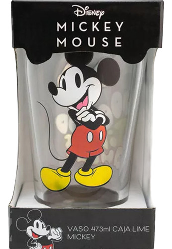 Vaso De Vidro Mickey Mouse 473 Ml Fun Kids
