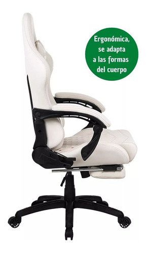 Silla Escritorio Gamer Masajeadora Calidad Apoya Pies Ragnar