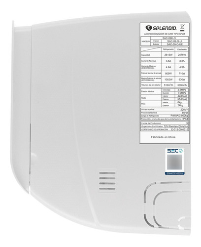Aire Acondicionado 12.000 Btu Inverter Wifi - Splendid