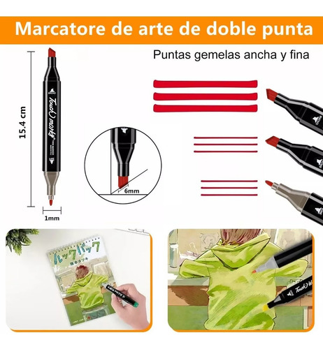 3 Pack De 120 Plumones Doble Punta Marcadores Pincel Mayoreo