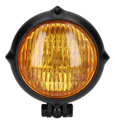 Faro Delantero De Moto Vintage Redondo Amarillo