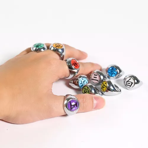 Phoetya - Naruto Akatsuki - Juego de 10 anillos de Naruto para miembros de  Cosplay