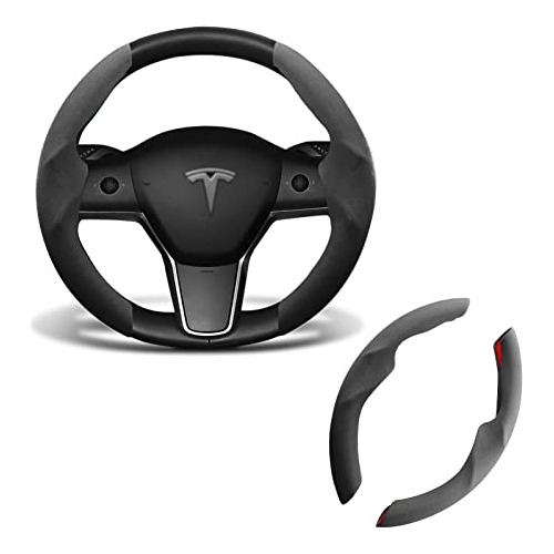 Kikimo Tesla Model 3/y Funda Para Volante 2017-2023 Accesori