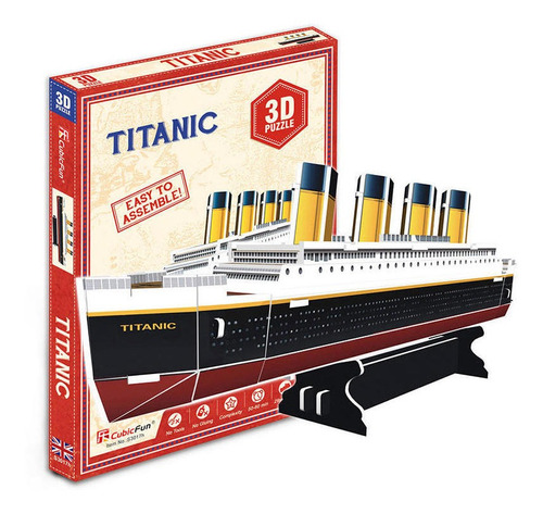 Titanic - Puzzle 3d - 30 Piezas - Cubicfun